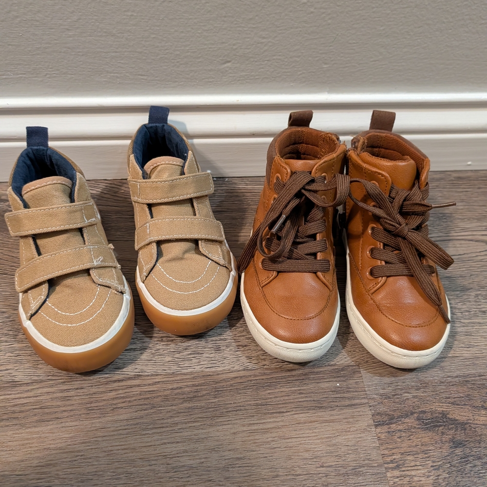 Toddler Boys High top Dress Shoes, Size 9, Old Navy & Cat & Jack